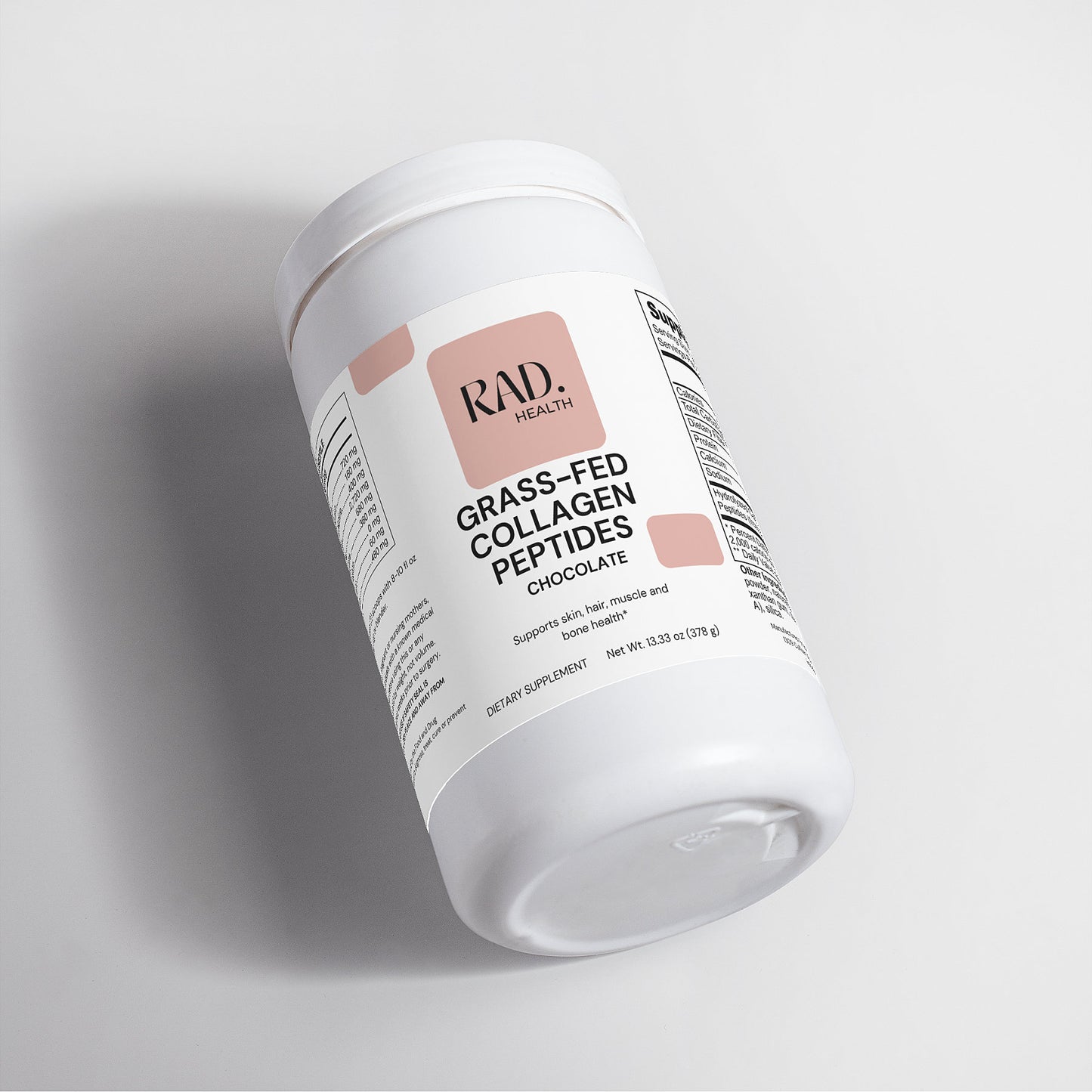 RAD. Health Grass-Fed Collagen Peptides Powder (Chocolate)