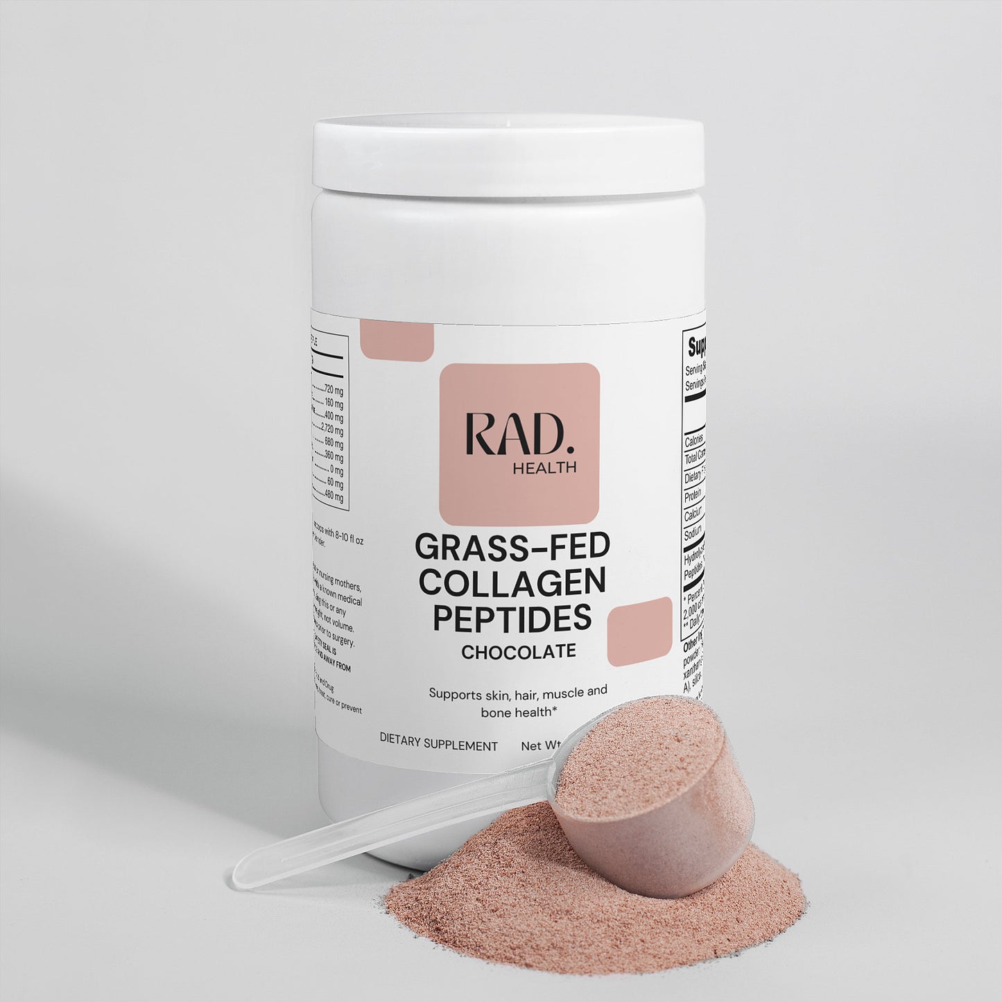 RAD. Health Grass-Fed Collagen Peptides Powder (Chocolate)