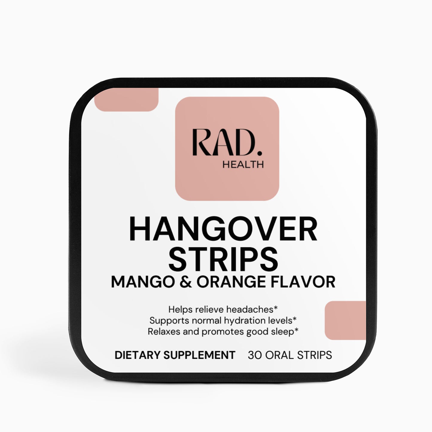 RAD. Health All Natural Hangover Strips