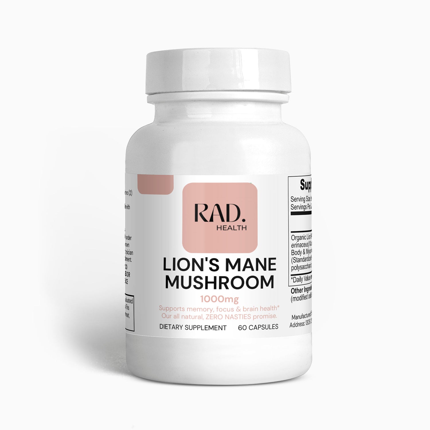 RAD Health Organic Lion's Mane Mushroom