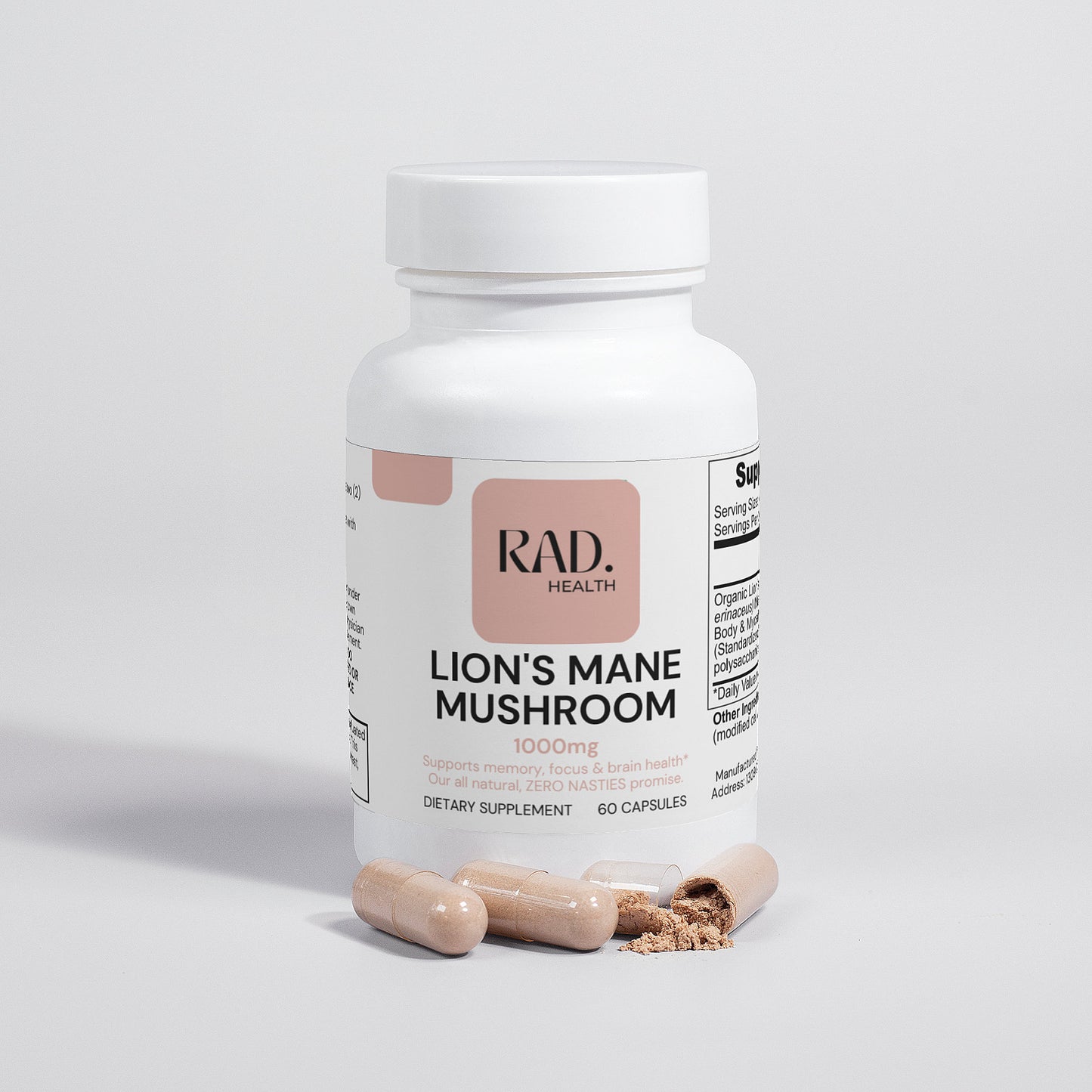 RAD Health Organic Lion's Mane Mushroom