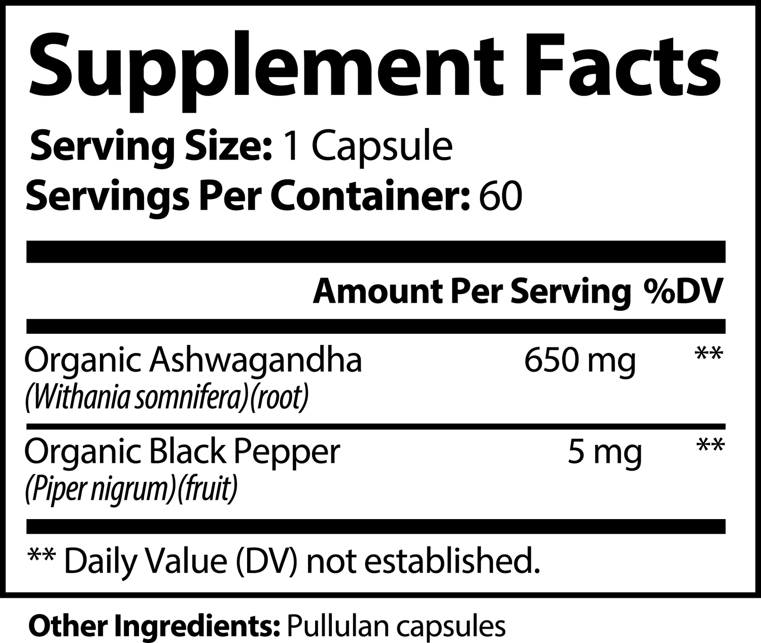 RAD. Health - Simple Ashwagandha