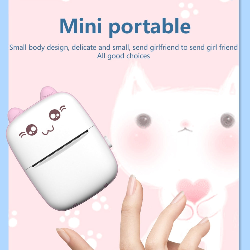 Cat Shape Mini Printer